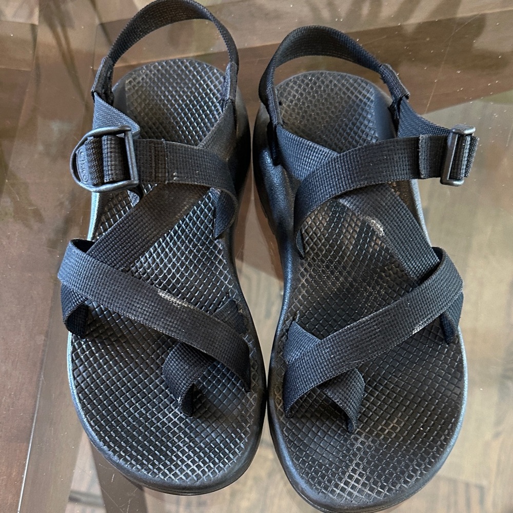 Genuine black Chacos. Womens size 8, recently replaced straps